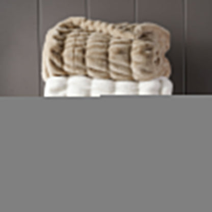 Faux Rabbit Fur Blanket Throw